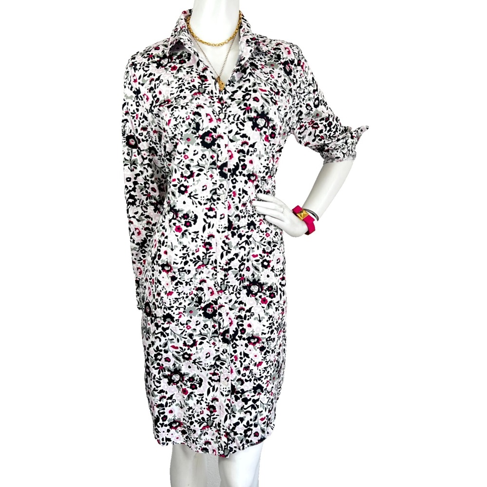 Floral Print Shirt Dress
